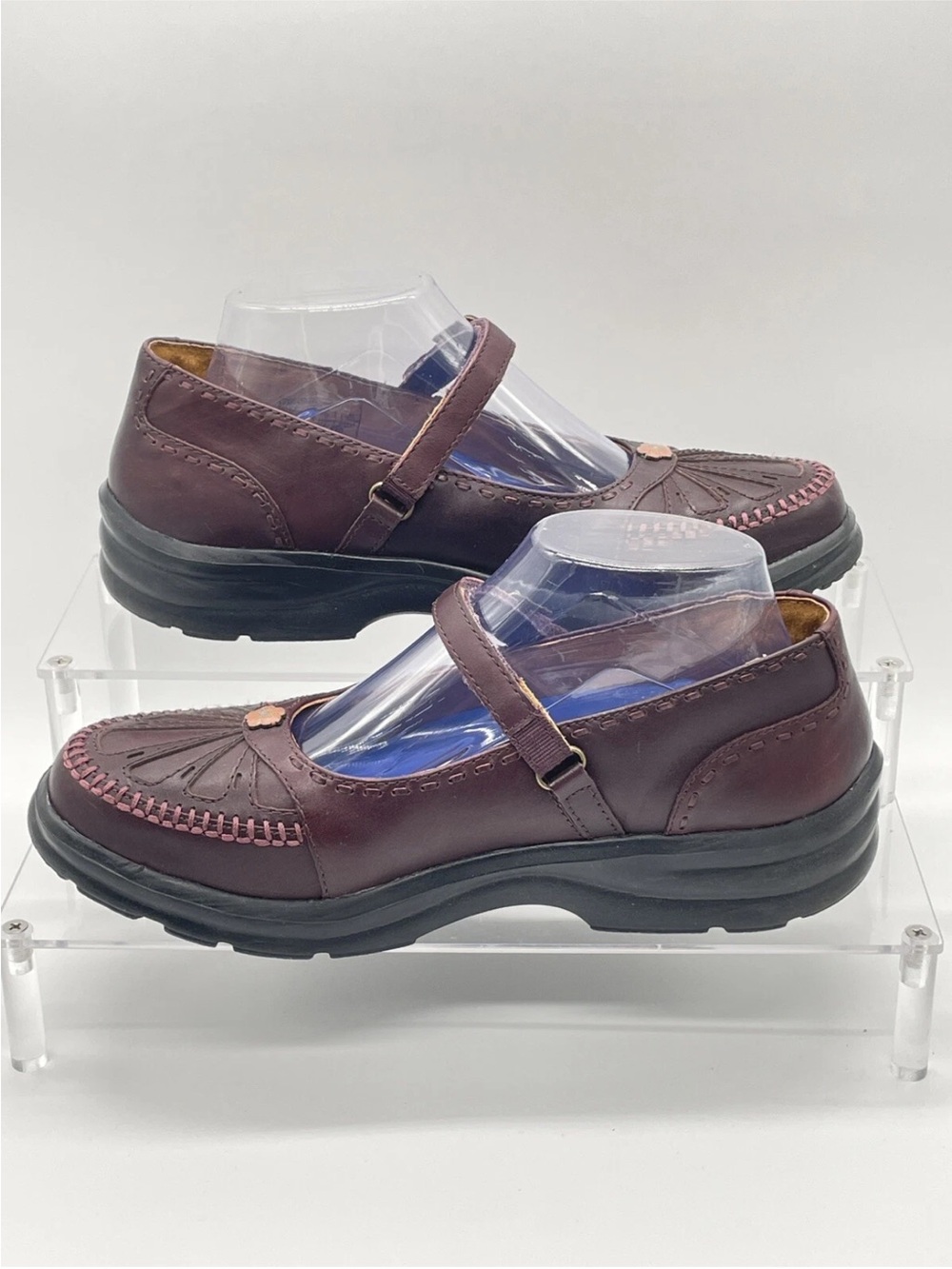 Dr Comfort Paradise Womens 8.5M Burgundy Mary Jane Shoes Used 2170